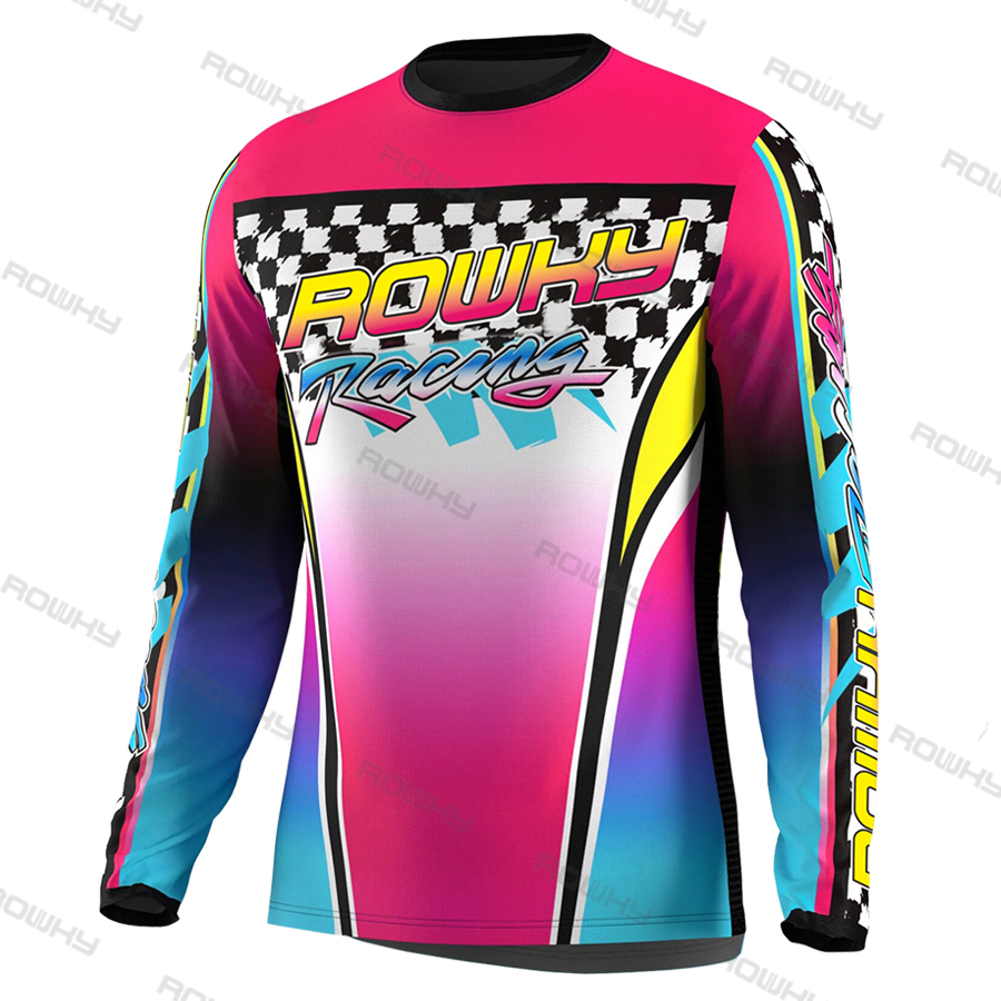 ROWKY Motorfietsen Racing T-sh - Mountain Biking Videos recensie en prijs