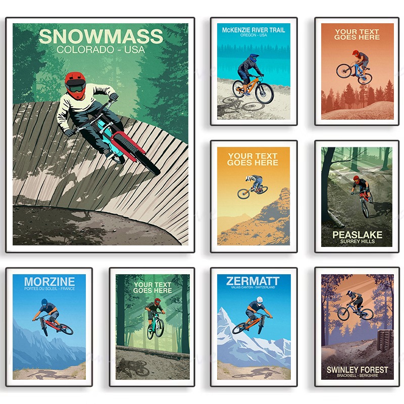 Mountainbike Trail Poster Snee - Mountain Biking Pictures recensie en prijs