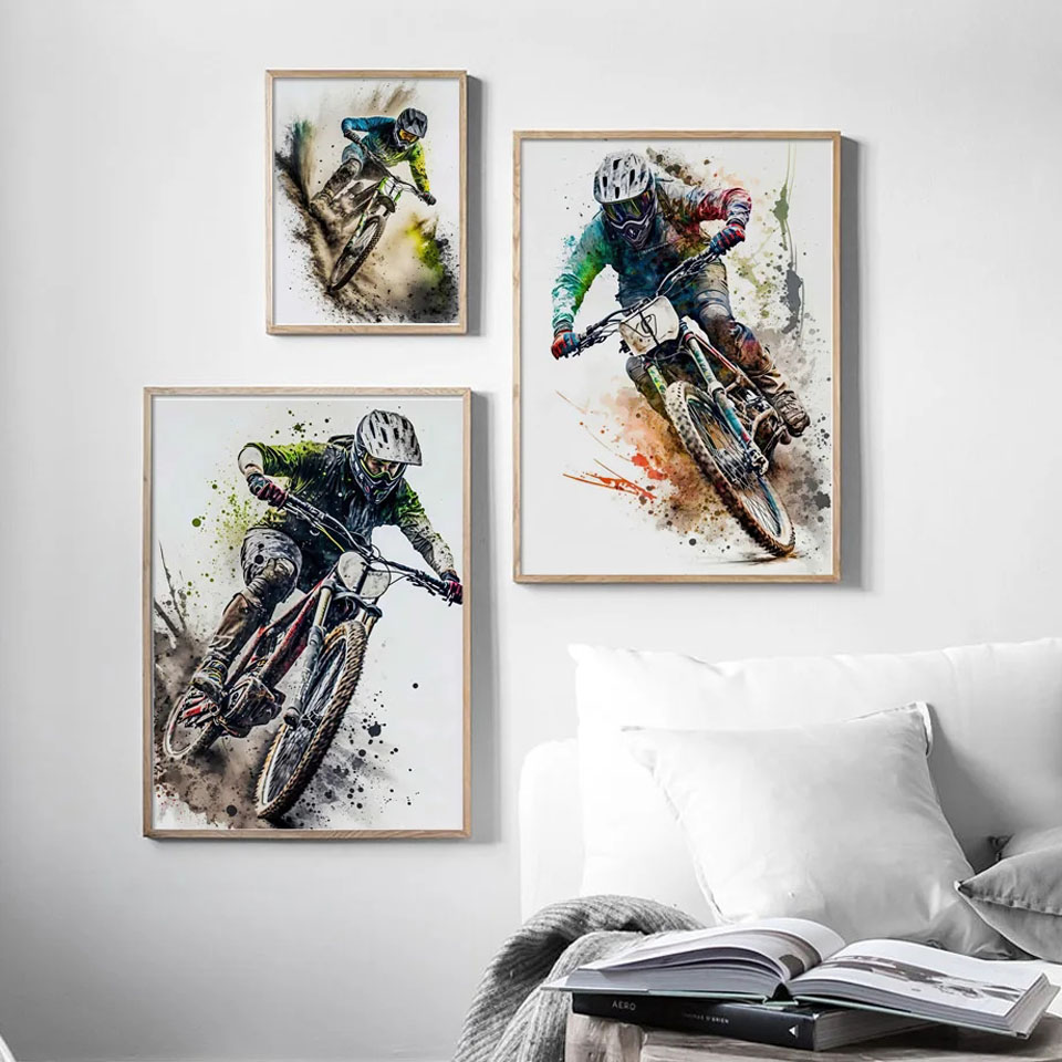 Mountainbike Sport Muur Kunst  - Mountain Biking Pictures recensie en prijs